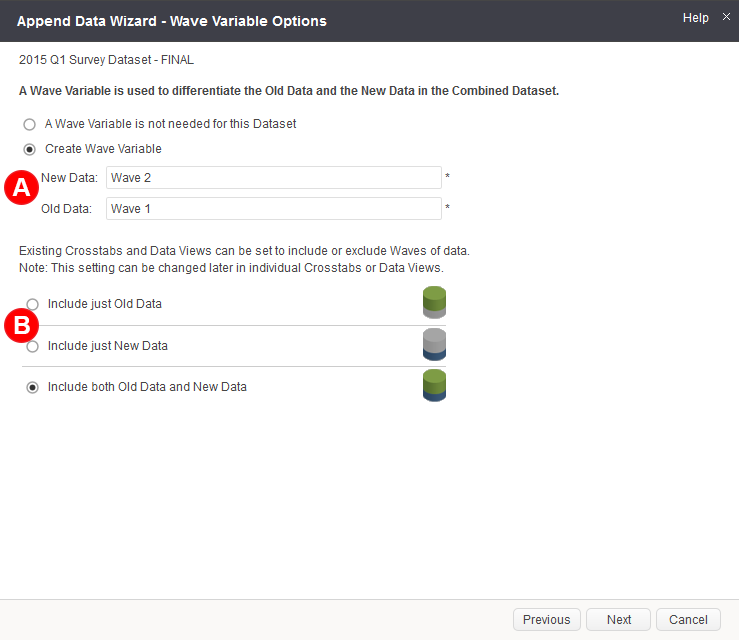 MarketSight Append Wave Variable